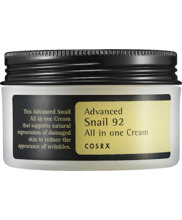 ADVANCED SNAIL 92 ALL IN ONE CREAM 100ml-COSRX-ΘΡΕΠΤΙΚΗ ΕΝΥΔΑΤΙΚΗ ΚΡΕΜΑ-ΤΖΕΛ ΠΡΟΣΩΠΟΥ ΜΕ ΣΑΛΙΓΚΑΡΙ