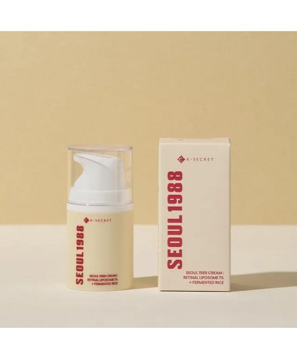 SEOUL 1988  ANTI-AGING CREAM: RETINAL LIPOSOME 1% +FERMENTED RISE 50ml-K-SECRET-ΑΝΤΙΓΗΡΑΝΤΙΚΗ-ΑΝΑΠΛΑΣΤΙΚΗ ΚΡΕΜΑ ΠΡΟΣΩΠΟΥ ΛΑΜΨΗΣ