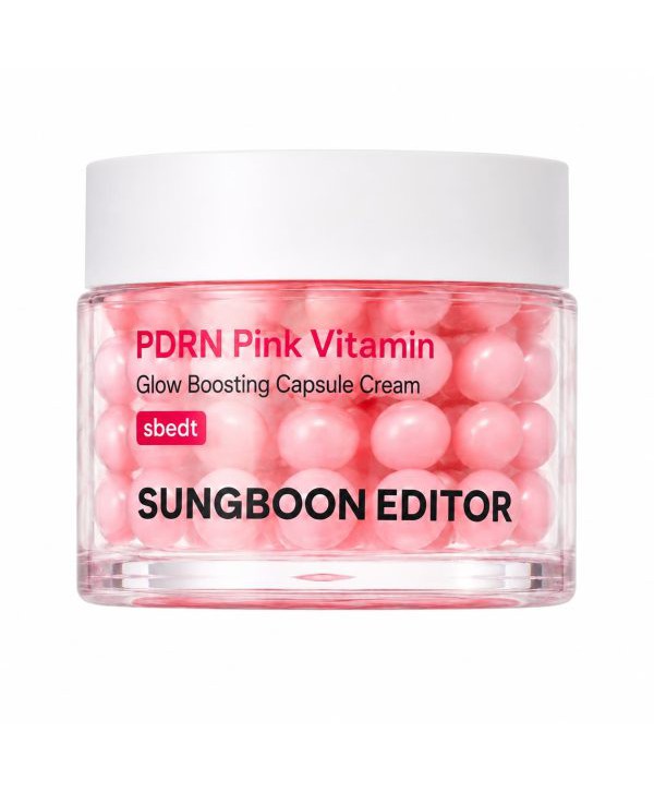 PDRN PINK VITAMIN GLOW BOOSTING CAPSULE CREAM 50ml-SUNGBOON EDITOR-ΣΥΣΦΙΞΗ-ΛΑΜΨΗ-ΤΟΝΩΣΗ ΜΕ ΡΟΖ ΒΙΤΑΜΙΝΗ