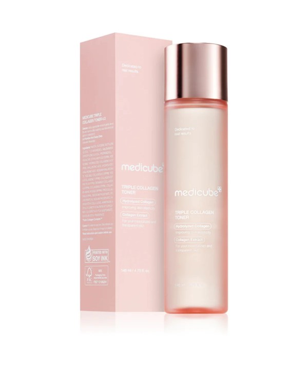 TRIPLE COLLAGEN TONER 140ml-MEDICUBE-ΑΝΤΙΓΗΡΑΝΤΙΚΟ ΤΟΝΕΡ ΜΕ ΚΟΛΛΑΓΟΝΟ