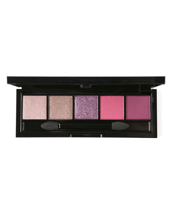 GRIGI PRO PALETTE NO 504 METALLIC & SHIMMER EYESHADOW PALETTE 5 COLOURS PINK & PURPLE